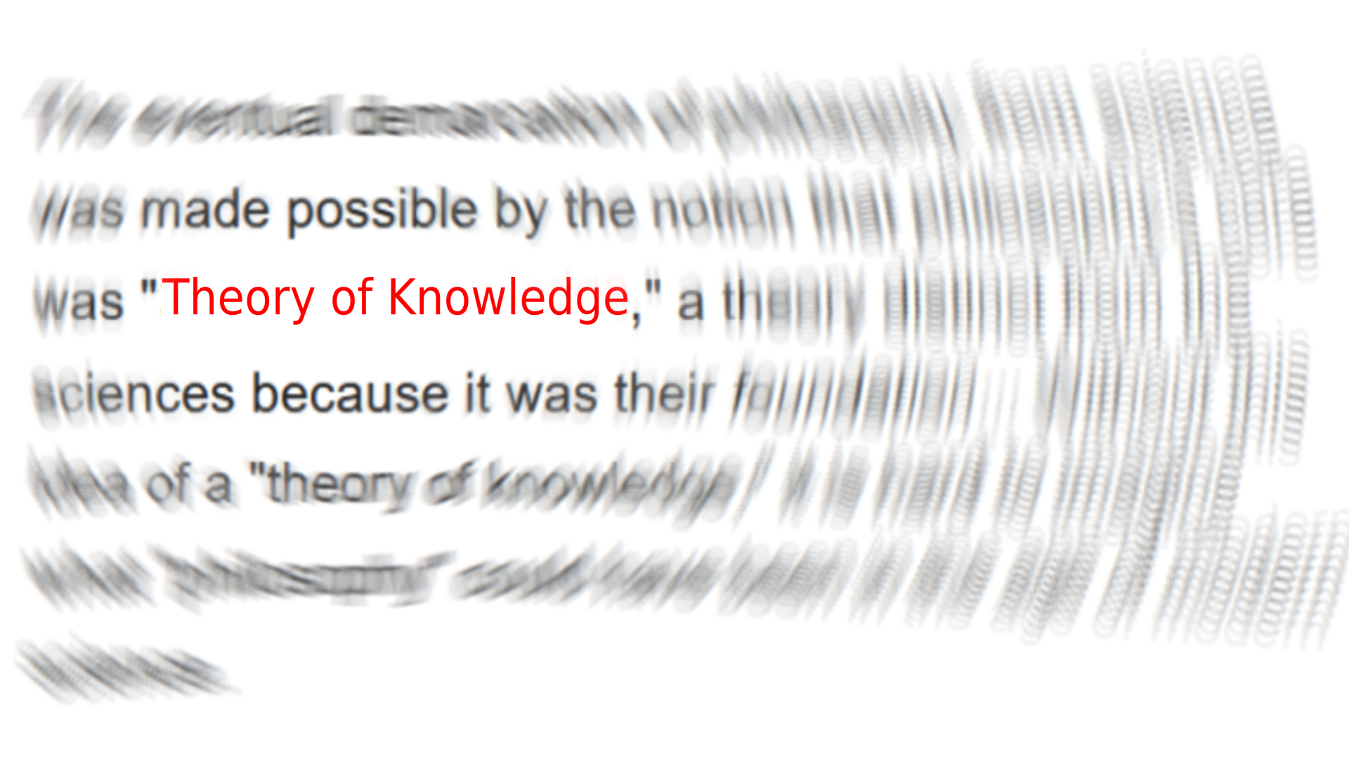 Theory of knowledge