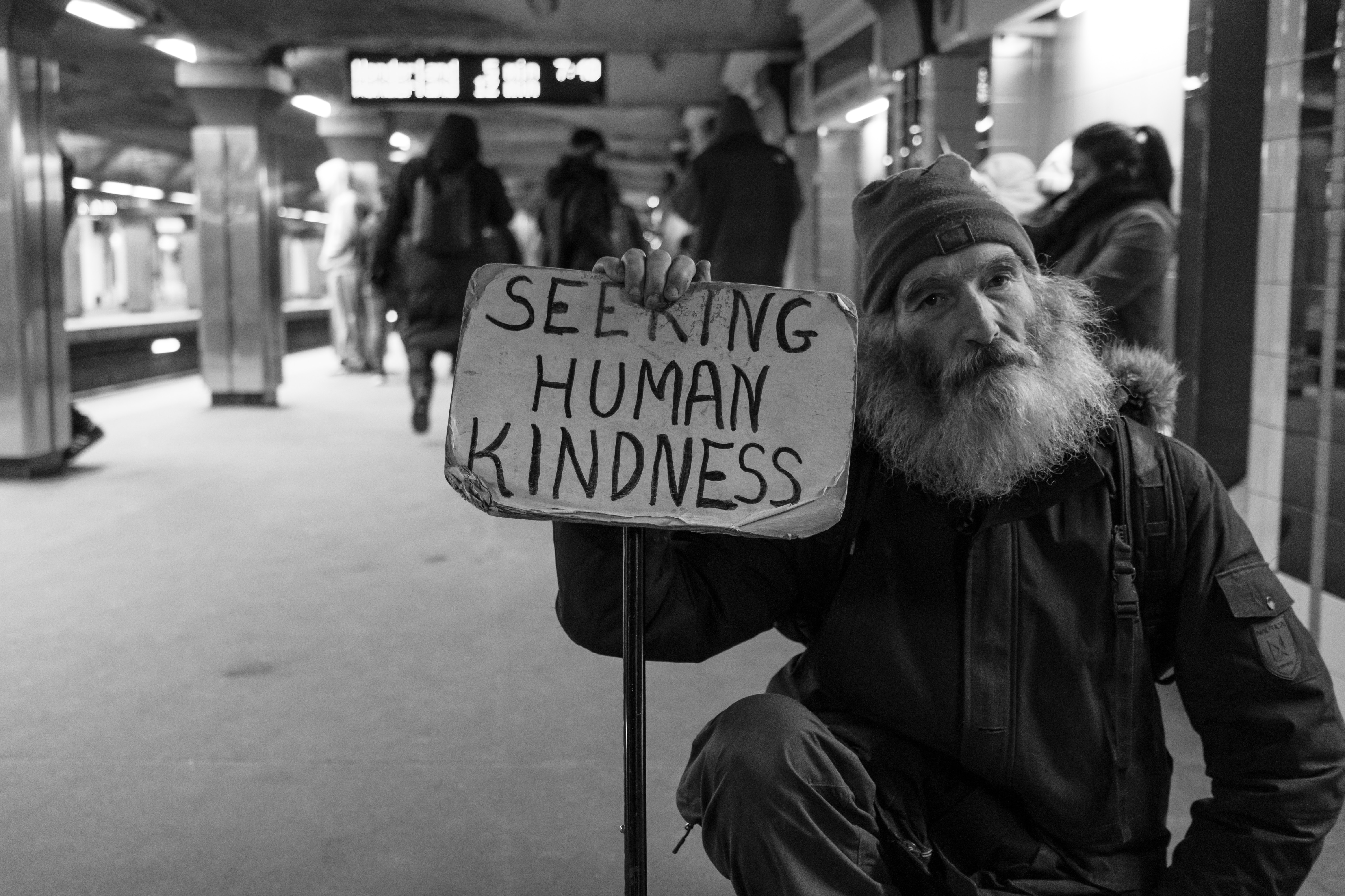 Seeking human kindness