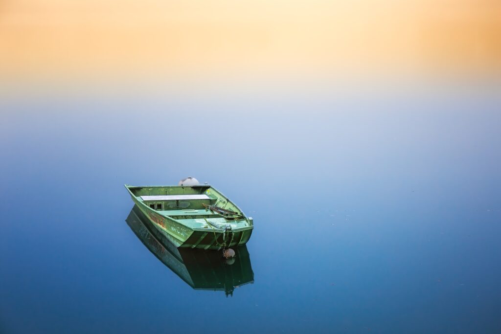 boat on still water