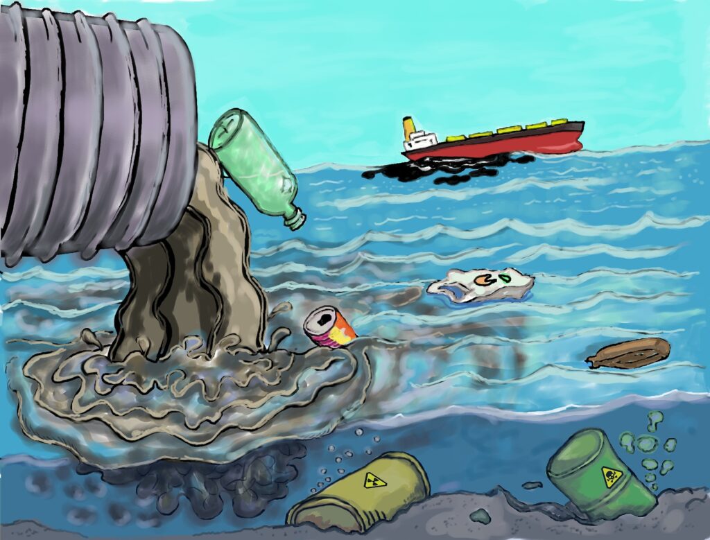 waste dumping in sea