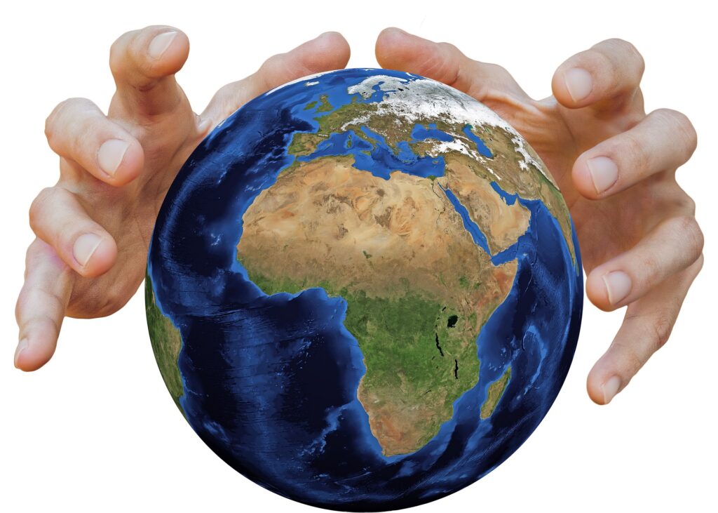 earth in human hands